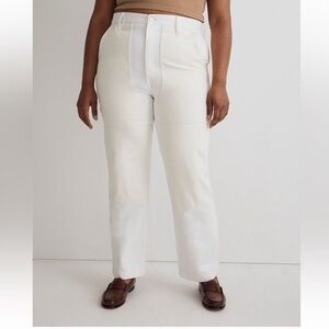 NWOT Madewell Perfect Vintage Straight Two-Toned Jeans